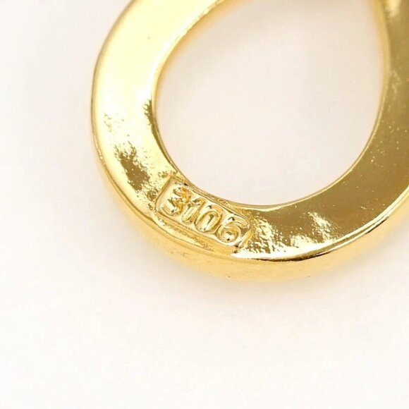 CHANEL CC Logo Large Cross Necklace 26&#034; Gold Tone 93P 3106 Auth #28338 - Picture 7 of 8